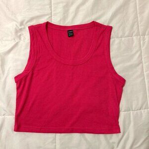 SHEIN Women's Pink Crop-top